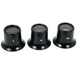 3 Loupe Jewelry Stamp Coin Magnifier 3x 5x 10x Tools