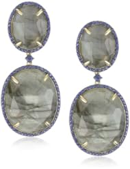 Phillips Frankel "Metamorphosis" Labradorite and Blue Sapphire Earrings