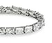 Sterling Silver 8x6mm Radiant-Cut Cubic Zirconia Bracelet, 7.25