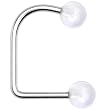 14 Gauge Clear Acrylic Ball Lippy Loop Labret