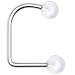 14 Gauge Clear Acrylic Ball Lippy Loop Labret