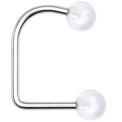 14 Gauge Clear Acrylic Ball Lippy Loop Labret