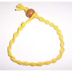 Hemp Bracelet with Wooden Bead Closure