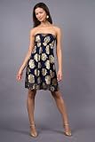 Strapless Navy Jacquard Dresses by Shoshanna