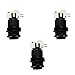 Set of 3 Black Arcade Push Button With Horizontal Microswitch