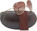 Michael Kors M2045S Sicily Aviator Sunglasses Dark Brown (200) MK 2045 200 Authentic