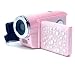 Digital-Camcorder rosa mit Strass