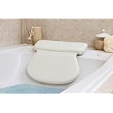 #1 Top Rated Luxury Spa Bath Pillow Large-Strongest Suction Cups -Most Comfortable Size and Thickness