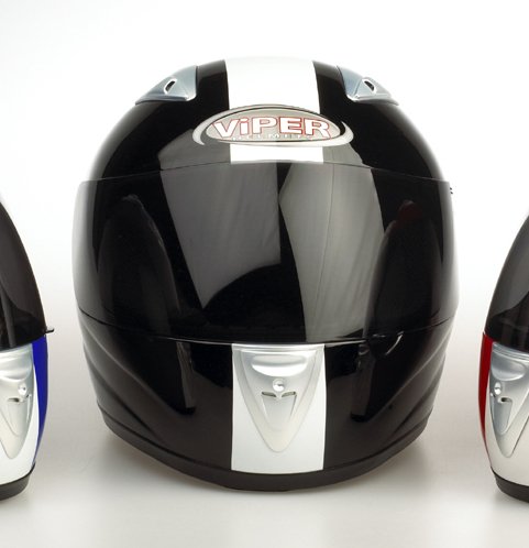 VIPER RS-33 RETRO MOTORCYCLE HELMET, BLACK, MEDIUM