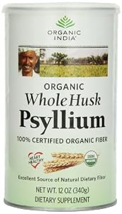 Organic India Whole Husk Psyllium, 12-Ounce