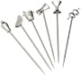 Prodyne MP-9 Stainless Steel and Pewter Martini Picks, Set of 6