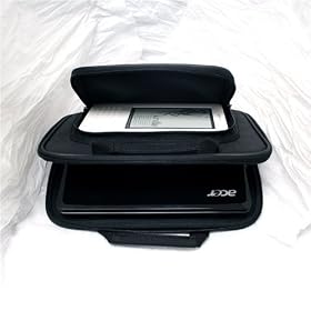 CaseCrown Premium Double Memory Foam Laptop Case with Extra Pocket (Nylon Black) for Dell Inspiron Mini 10 Netbook