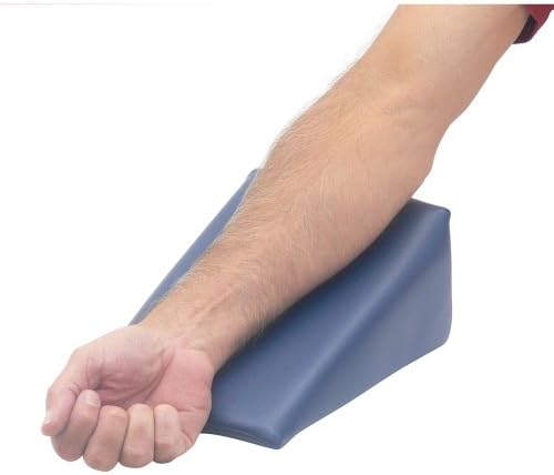 TK Manufacturing Blood Drawing (Phlebotomy) Padded Vinyl Arm Wedge Dark Blue