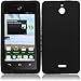 For Huawei Ascend Plus H881C Silicone Jelly Skin Cover Case Black Accessory