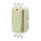 Leviton 6293-WI DHC 15A, Single-Pole, 3-Way Or More, Switch Receiver with LED, 1-Way... by