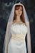 1 Tier White Cathedral Length Crystal Beaded Wedding Bridal Veil