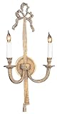Bow and Tassel 21 High Two Light Wall Sconce