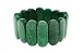 Green Turquoise Jasper Long Cushion Stretch Bracelet