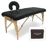 OneTouch Massage Aspire Series Portable Massage Table   Black 6X