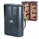Picnic Time Harmony 1 - Bottle Insulated, Leatherette Deluxe Wine Case w / Wine Service For 2 ( Black ) - B0006B0N1Y