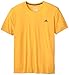 adidas Men's CLIMA Ultimate Tee Solar Gold/DGH Solid Grey T-Shirt LG