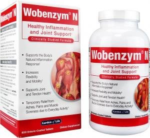 Garden of Life Wobenzym N - 800 (800 Enteric-Coated Tablets)