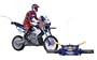 TYCO RC TURBO WHEELIE MOTORRAD 1:16 FERNGESTEUERT rot blau 27MHz bzw. 40MHz