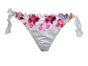 Becca "American Fit" White Floral Bikini Bottom Large