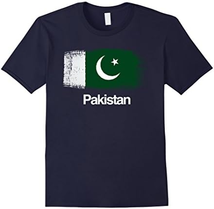 Men's Pakistan Flag Love Pakistan Pride T-shirt Medium Navy