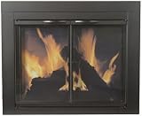 GHP GROUP AS-1011 "ASTOR" FIRE SCREEN 37.5"W x 33"H Black