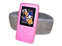 PINK Silicone Skin Case Cover & Sports Gym Jogging Armband for Sony Walkman Video NWZ-S639 NWZ-S638 NWZS638 NWZS639 (NWZ-S639F, NWZ-S639FB, NWZ-S639FR, NWZ-S639FS, NWZ-S638F, NWZ-S638FB, NWZ-S638FR, NWZ-S638FS ) S Series Video 8GB & 16GB + Screen Protector