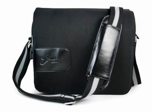 Ultimateaddons Black Messenger Travel Bag For Acer Ferrari One 11.6" Picture