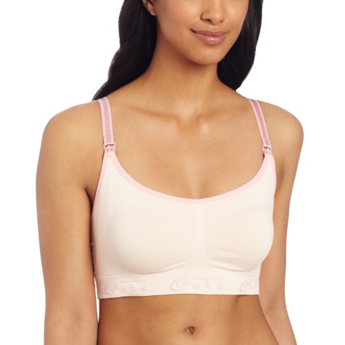 Cake Lingerie Maternity Nursing Luxury Seamless Cotton Candy Bra,Blush,Small