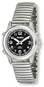Avalon Mens EZC Low Vision Talking Watch, Silver-Tone Flex # 2609BLK