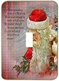 Light Switchplate Cover - Single Toggle - Metal-Designer Switch Plate: Christmas - Xmas - (SCSXM-017)