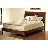 Chatham 40-31 British Isle Bedroom Sleigh Low Profile Bed Finish: Antique Brown, Size: King