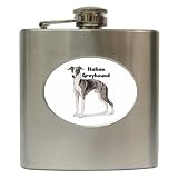 Italian Greyhound Hip Flask (6 oz)