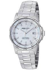 MomoDesign Pilot Diamonds Ladies Mother of Pearl Dial Watch MD093-E-02SL-MB