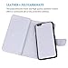iPhone 6 Plus Case, iPhone 6s Plus Case, TabPow [Wallet Case] 9 Card Holder [Detachable Wallet Folio] PU Leather Flip Case Cover for iPhone 6 Plus/iPhone 6s Plus (5.5 inch), White