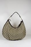 Gucci Handbags Large Beige and Dark Purple Leather 223952