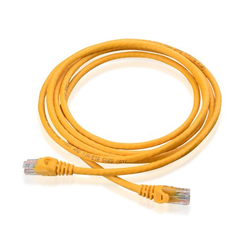 Cable Matters 5-Pack, Cat6 Snagless Ethernet Patch Cable in Yellow 7 Feet