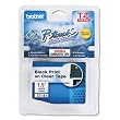 Brother TZ161 1.5in Labeling Tape (26.2ft, Black on Clear)