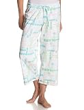 Hue Women's New Hue Words Capri Pant,White,Large