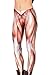 Roseate Women's 3D Digital Print Leggings Workout Running Tights Human Muscles Multicoloured