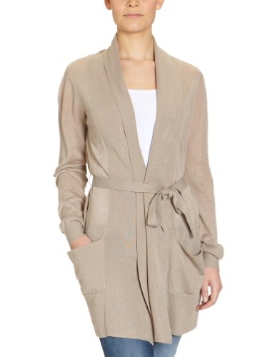 VILA CLOTHES Damen Strickjacke, 14008890, Gr. 34 (XS), Beige (SAND SHELL) Preisvergleich