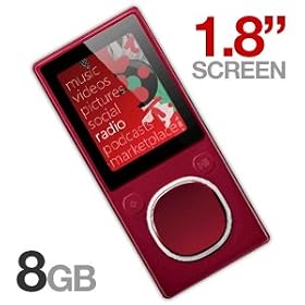 Microsoft ZUNE 8 GB Refurb Player (Red)