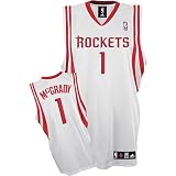 Tracy McGrady Houston Rockets #1 Authentic Adidas NBA Basketball Jersey (Home White)