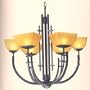 Access Lighting 26126-ABRZ/AMB 6 Light Ambrato Chandelier,