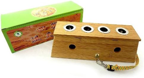 4 Hole Bamboo Moxa Box for Moxa Rolls