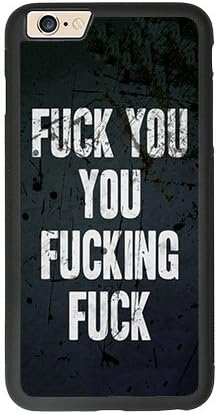 iPhone 7 Plus Case,CASEU iPhone 7 Plus [Shock Absorption] Protective Case Cover for iPhone 7 Plus(Fuck You You Fucking Fuck)
